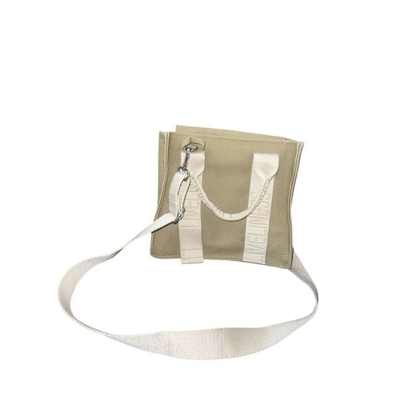 ✨ZARA LIVELINESS TEXT CANVAS MINI TOTE BAG✨ - Picture 4 of 9